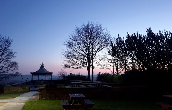 the wedding Stand at Cubley Hall